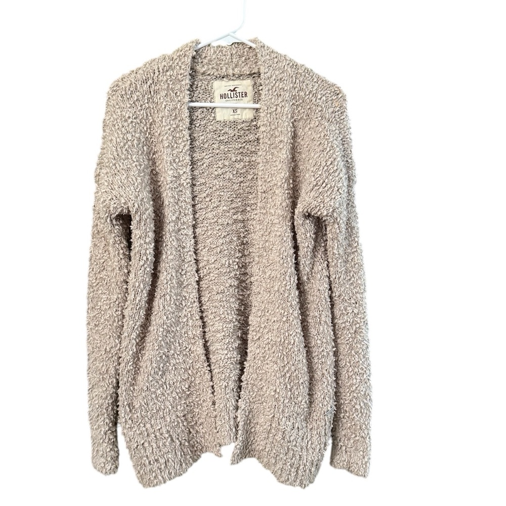 Hollister Women's Cream Cardigan Long Sleeve Sweater Size XS